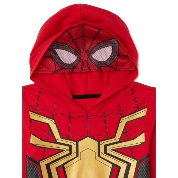 Spider-Man Boys Cosplay Hoodie with Mask & Joggers 2-Piece Set Sizes 4 - Picture 2 of 6